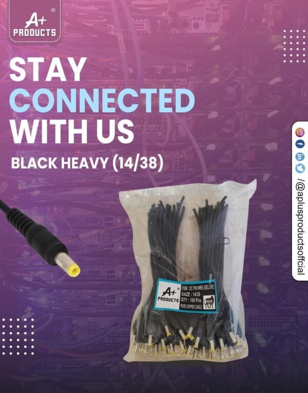 A+ PRODUCTS DC CONNECTOR MALE COPPER WIRE (14/38)