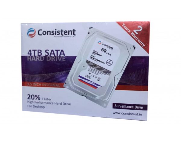 CONSISTENT PULLOUT INTERNAL 4TB SATA HARD DISK (Pack of 1)