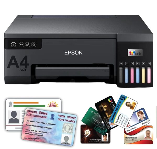 EPSON INK TANK COLOR PHOTO PRINTER L8050 A4 SINGLE FUNCTION WITH WiFi (PVC CARD) 6 COLOUR