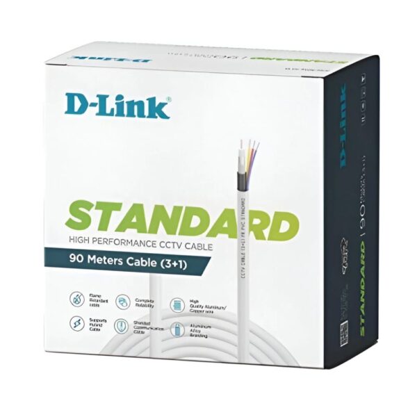 DLINK 3+1 CCTV CABLE COPPER STANDARD 90M