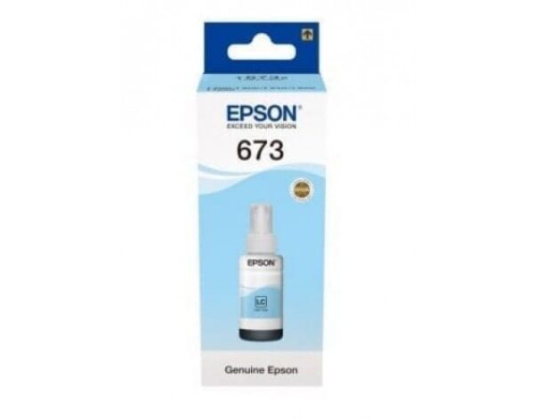 EPSON INK BOTTLE 673 (LIGHT CYAN)