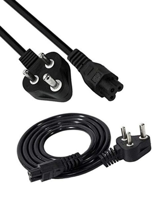 K-PRO 3 Pin Laptop Power Cable 1.5 MTR (Pack of 1)