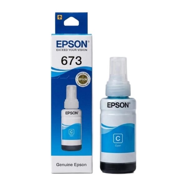 EPSON 673 CYAN GENUINE INKJET INK BOTTLE 70ML