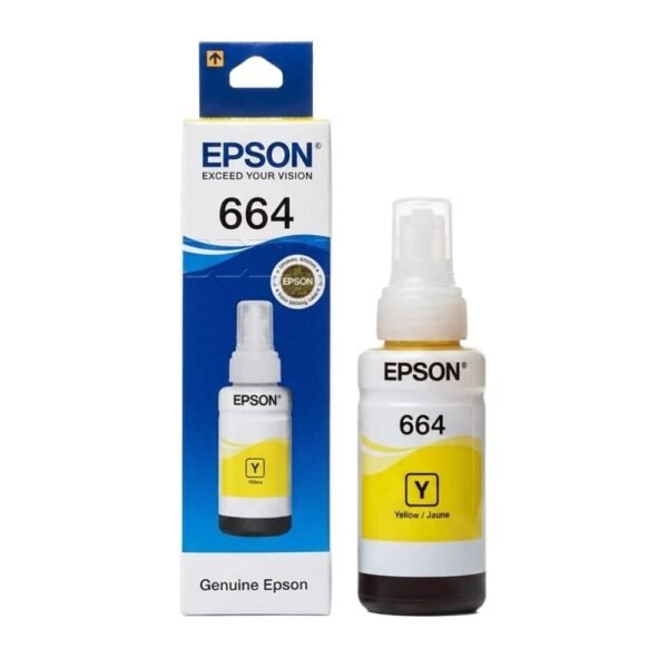 EPSON 664 YELLOW GENUINE INKJET INK BOTTLE 70ML