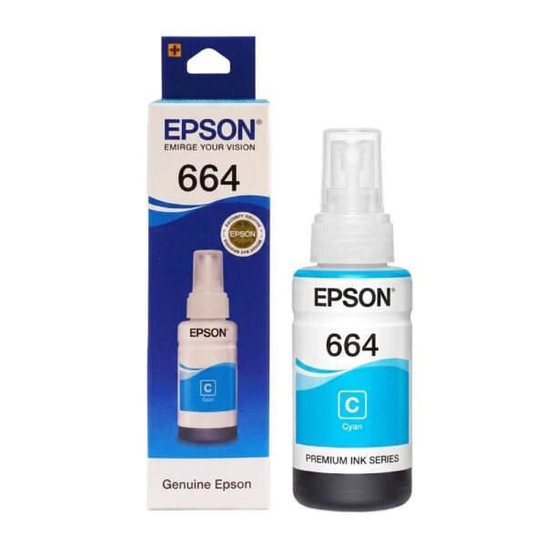 EPSON 664 CYAN GENUINE INKJET INK BOTTLE 70ML