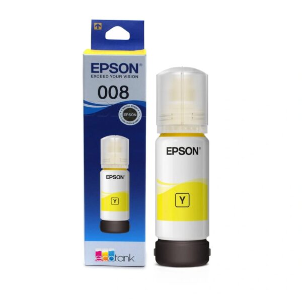 EPSON 008 YELLOW GENUINE INKJET INK BOTTLE 70ML