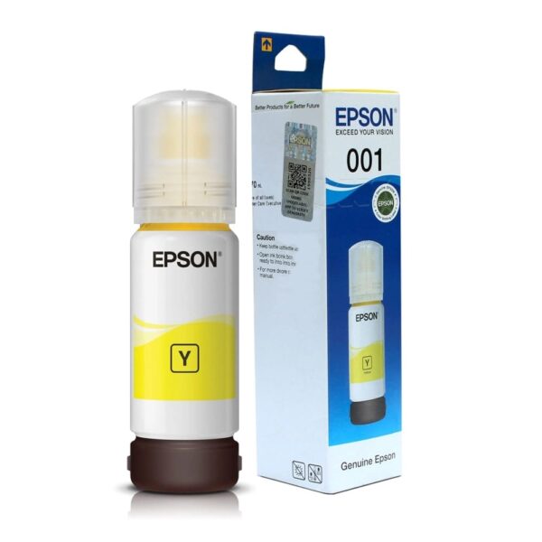EPSON 001 YELLOW GENUINE INKJET INK BOTTLE 70ML