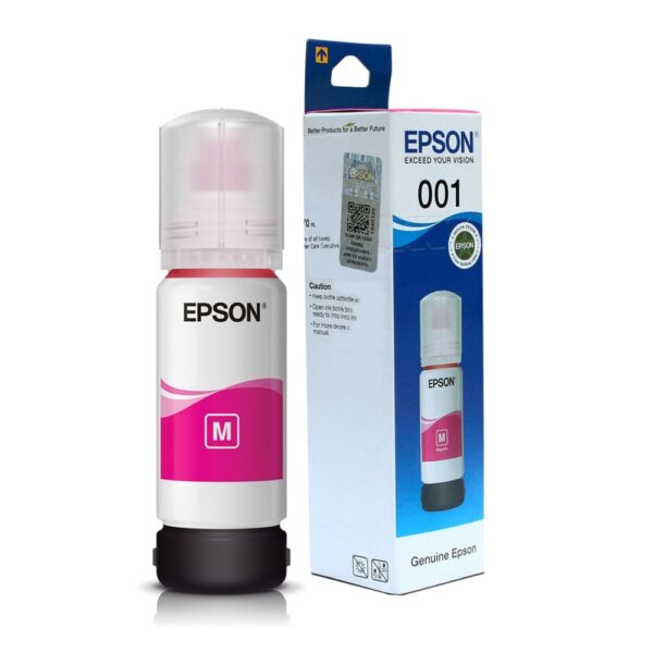 EPSON 001 MAGENTA GENUINE INKJET INK BOTTLE 70ML