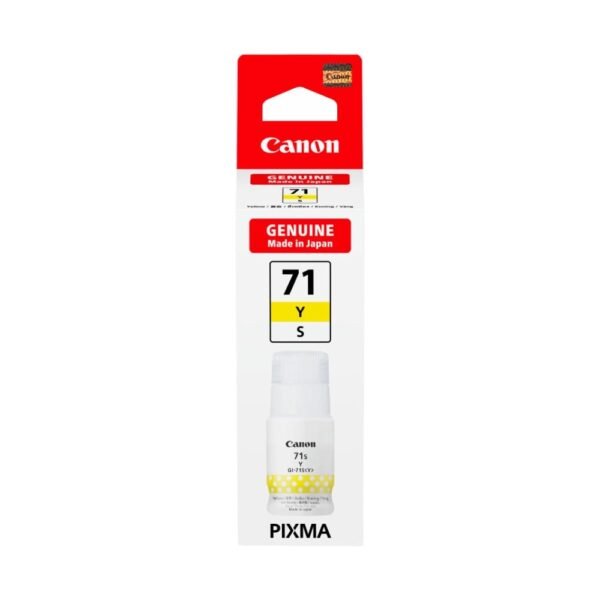 CANON 71S YELLOW INKJET INK BOTTLE SMALL 40ML