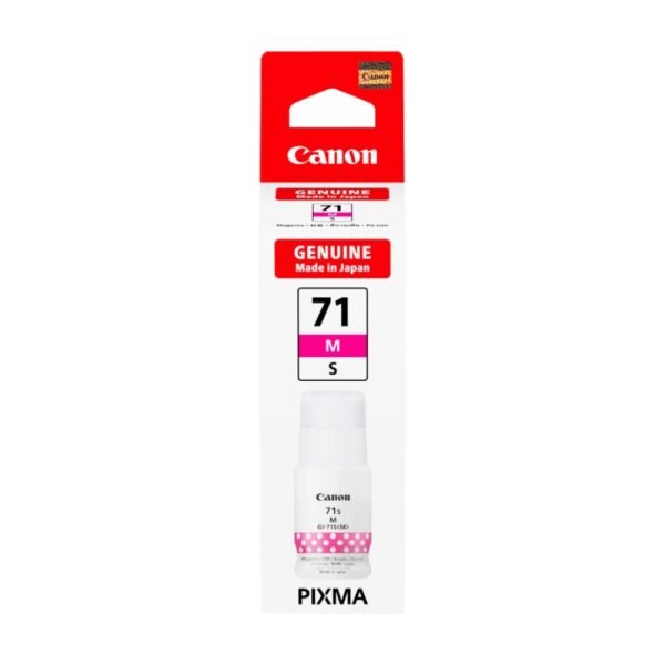 CANON 71S MAGENTA INKJET INK BOTTLE SMALL 40ML