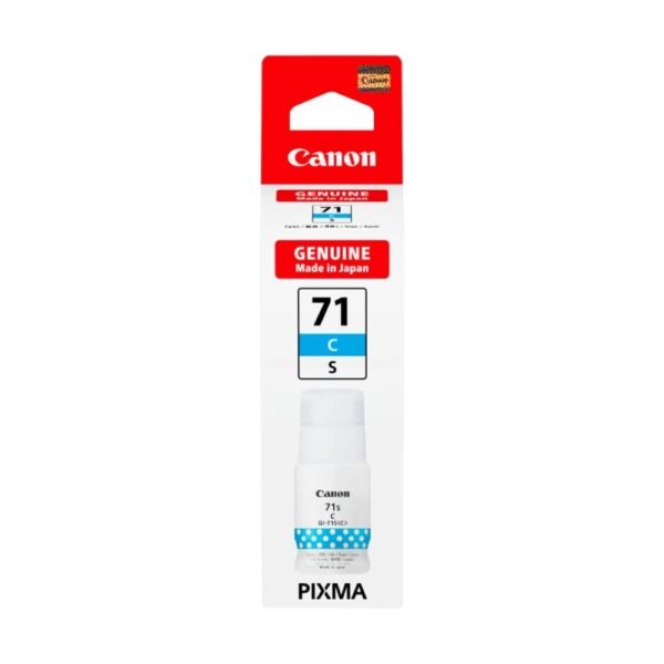 CANON 71S CYAN INKJET INK BOTTLE SMALL 40ML