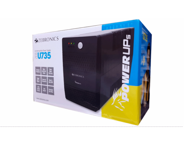 ZEBRONICS UPS 600VA ZEB U735 (2+1)