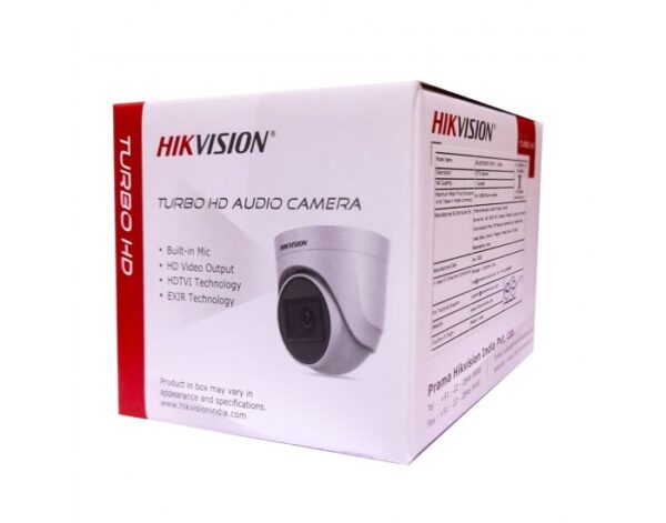 HIKVISION DOME 2MP WDR (76D0T ITPFS) 3.6MM BUILT IN MIC