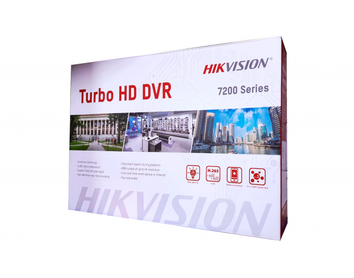 HIKVISION 4CH ACUSENSE DVR 2MP (7204HQHI M1 FA) METAL - A+ Products