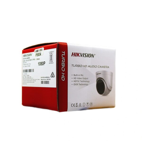 HIKVISION 2MP REGULAR HD DOME CAMERA 2.8MM WITH AUDIO (2CE76D0T-ITPFS)