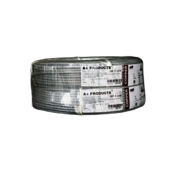 A+ PRODUCTS CAT6 LAN CABLE COPPER INDOOR 90Y GRAY (0.45MM)