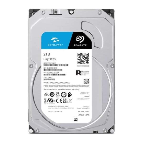 SEAGATE SURVEILLANCE HARD DISK SKY HAWK 2TB SATA 3.5 INCH