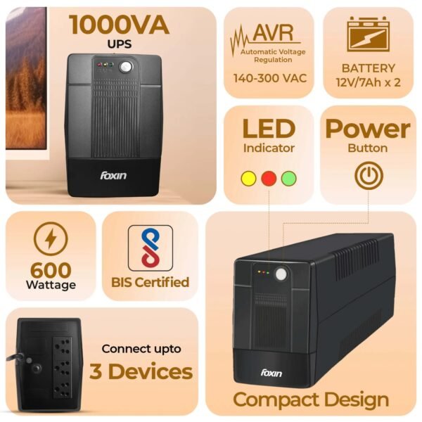 FOXIN UPS 1000VA FPS 1001