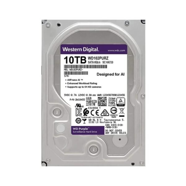 WD SURVEILLANCE HARD DISK SKY HAWK 10TB SATA 3.5 INCH