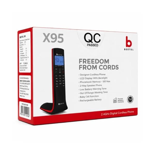 BEETEL WIRELESS TELEPHONE SET X95
