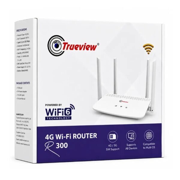 TRUEVIEW SIM ROUTER 4G LTE 300 MBPS WIRELESS R300
