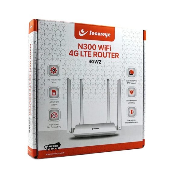 SECUREYE SIM ROUTER 4G 4 ANTENNA 300 MBPS S-4GW2