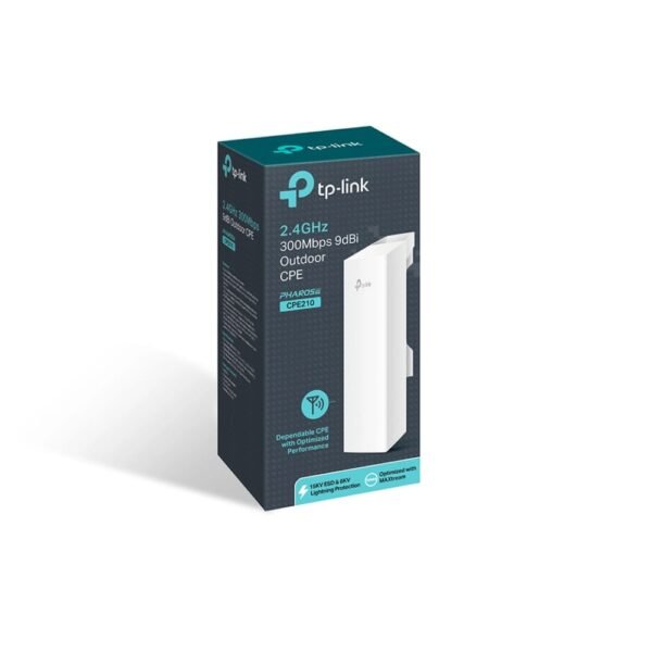 TP-LINK CPE210 2.4GHZ 300MBPS 9DBI OUTDOOR ACCESS POINT TO POINT (P2P)