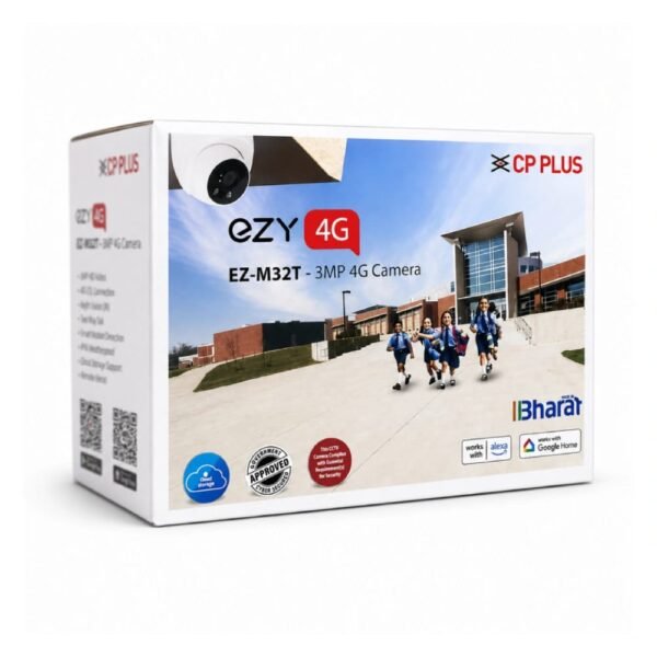 CP-PLUS 3MP 4G SMART FULL COLOUR DOME CAMERA WITH 2 WAY AUDIO (EZ-M32T)