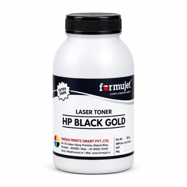 FIRMUJET LASER TONER POWDER HP 12A 100GM BLACK GOLD