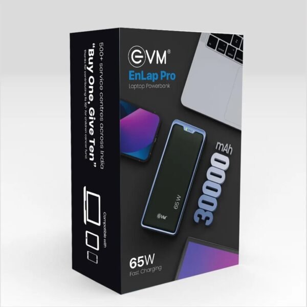 EVM POWER BANK 30000 MAH FOR LAPTOP ENLAP PRO 65W (P0402)