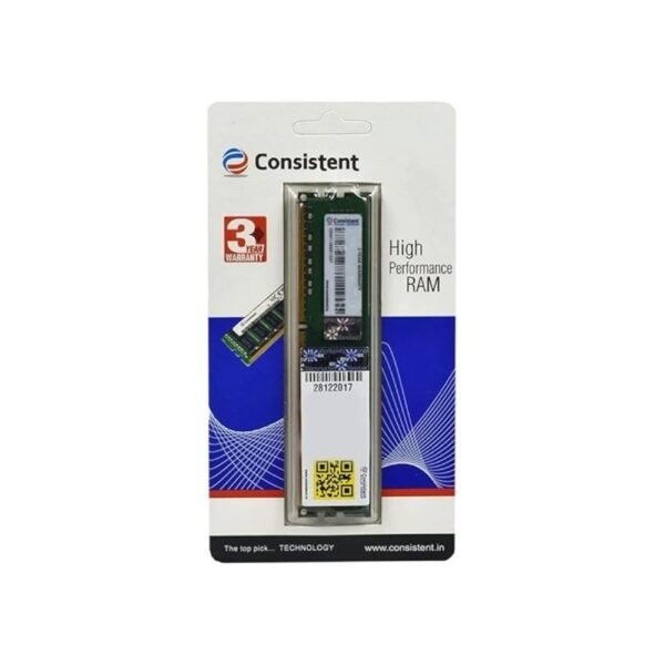 CONSISTENT DESKTOP RAM 4GB DDR3 1600MHZ