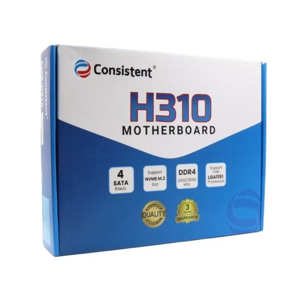 CONSISTENT H310 DDR4 MOTHERBOARD FOR INTEL 8TH | 9TH GEN WITH NVME