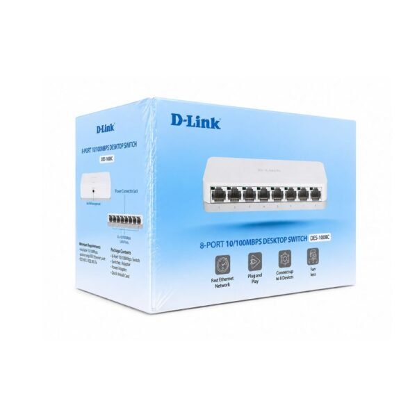D-LINK DESKTOP LAN SWITCH 8 PORT NORMAL