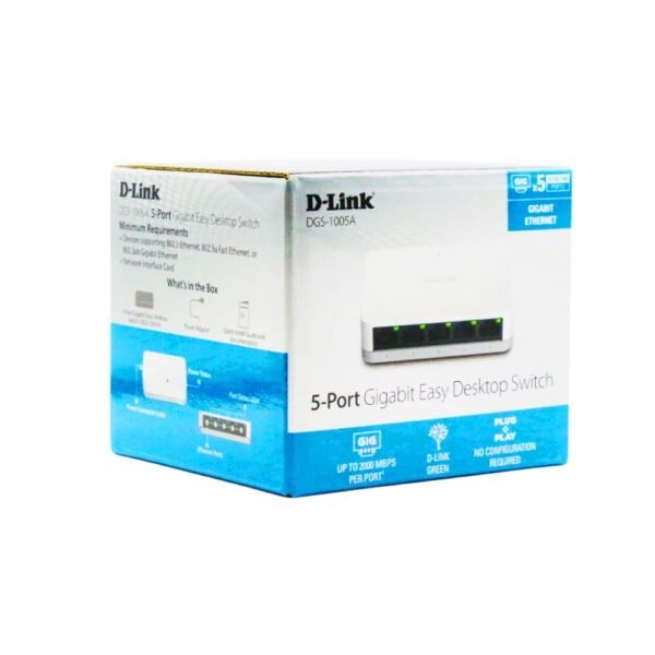 D-LINK DESKTOP LAN SWITCH 5 PORT GIGABIT