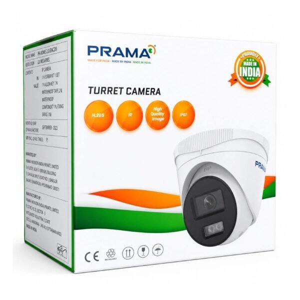 PRAMA IP DOME CAMERA 2MP 2.8MM (123D3-N)
