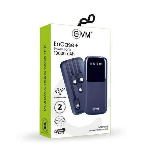EVM POWER BANK 10000 MAH (ENCASE+ P0108) BLUE